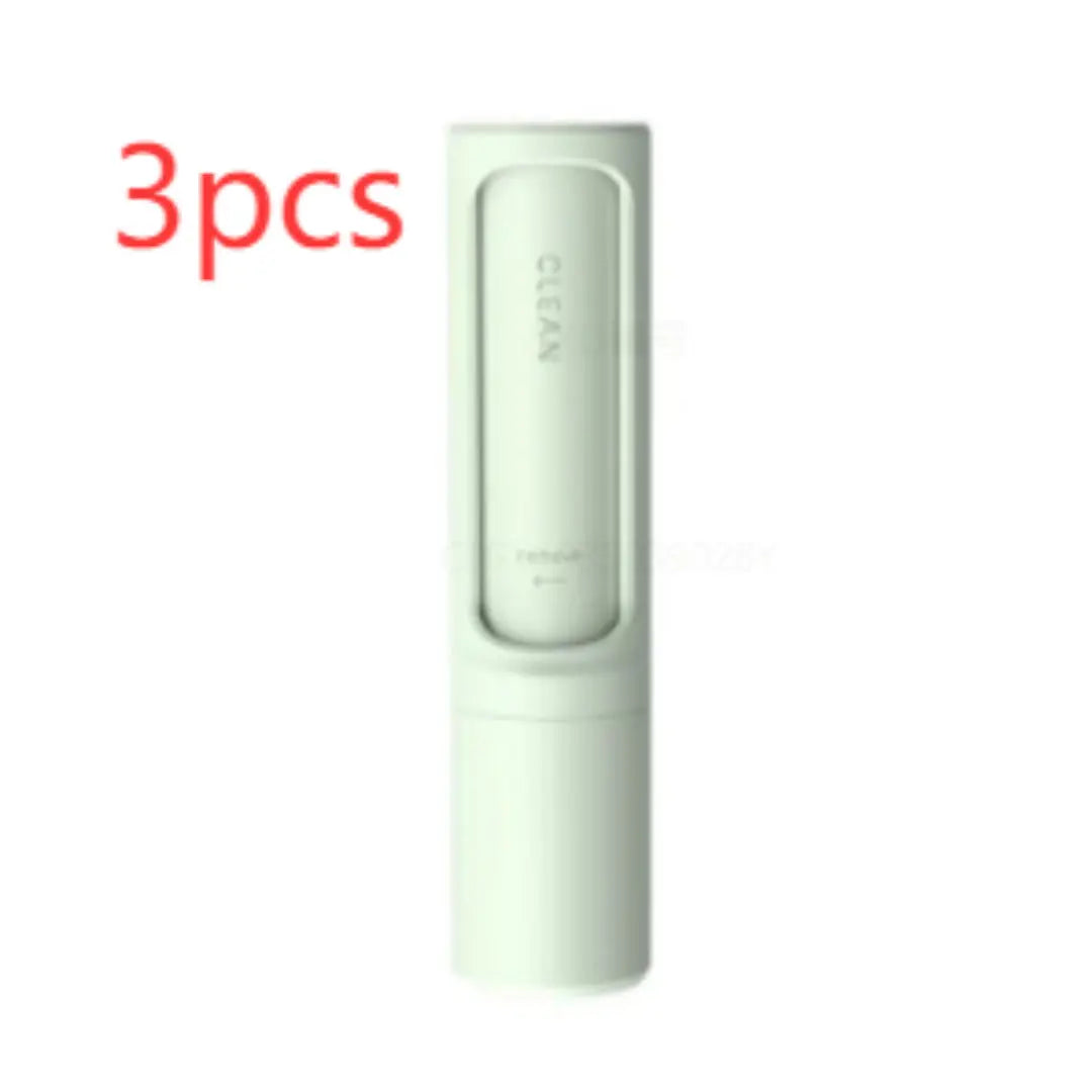 2-1 Reusable Pet Hair Remover Brush Lint Roller Portable Effective Self Cleaning Tool for Cat Dog Fur Hair Dust Removal Brush Acme