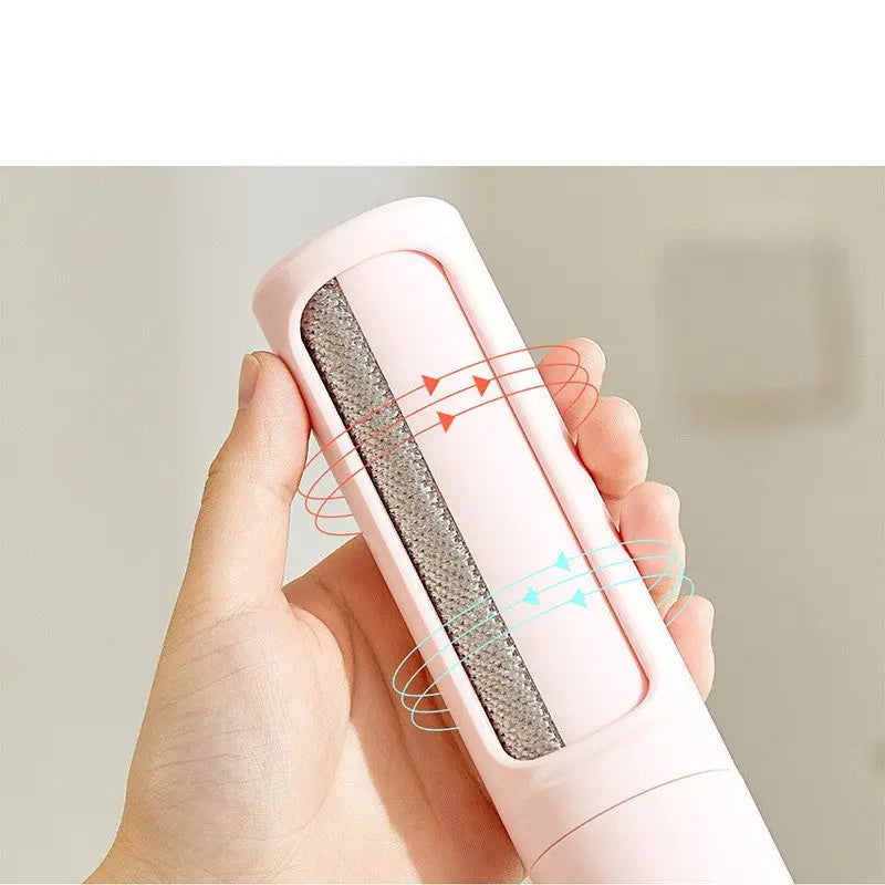2-1 Reusable Pet Hair Remover Brush Lint Roller Portable Effective Self Cleaning Tool for Cat Dog Fur Hair Dust Removal Brush Acme