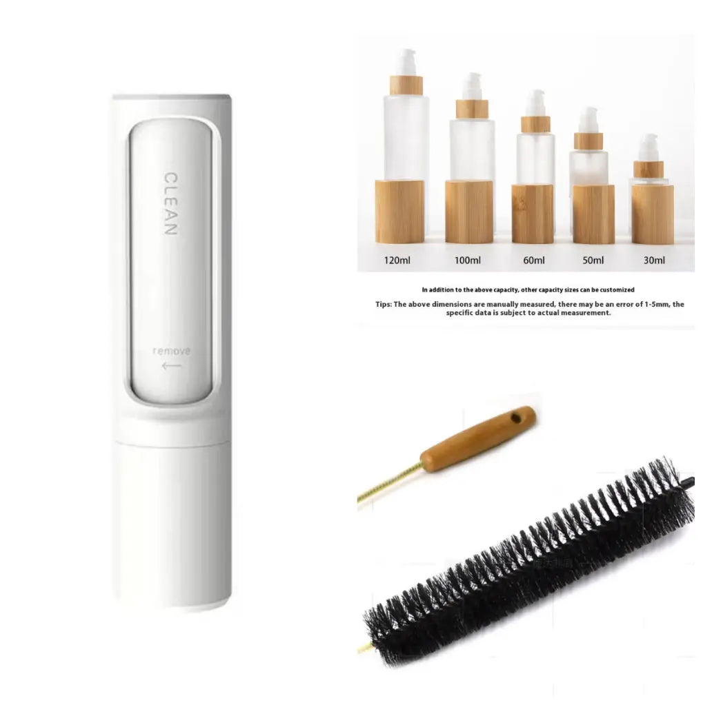 2-1 Reusable Pet Hair Remover Brush Lint Roller Portable Effective Self Cleaning Tool for Cat Dog Fur Hair Dust Removal Brush Acme